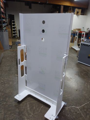 HDPE polywelded rolling Sneeze Guards