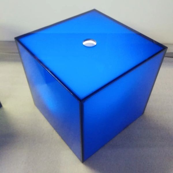 Blue acrylic light box