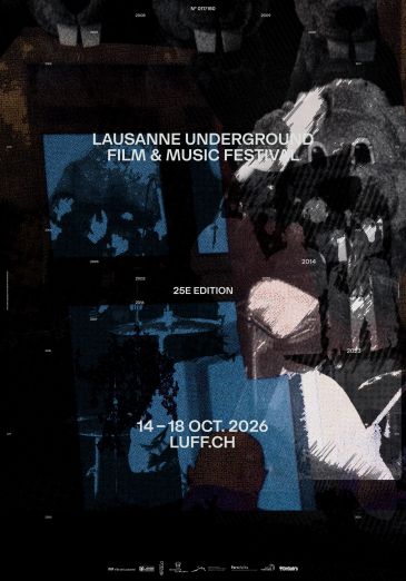 Poster for the Lausanne Underground Film & Music Festival 2026, 25th edition.