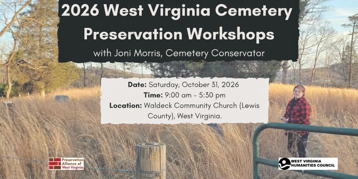 2026 West Virginia Cemetery Preservation Workshops announcement.