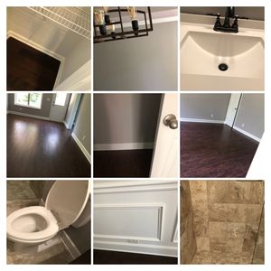 move in clean 
bathroom, floors, pantry, baseboards, lightfixtures