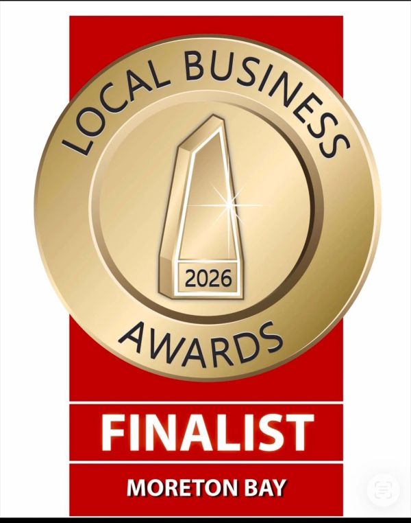 Local Business Awards 2026 finalist badge for Moreton Bay.