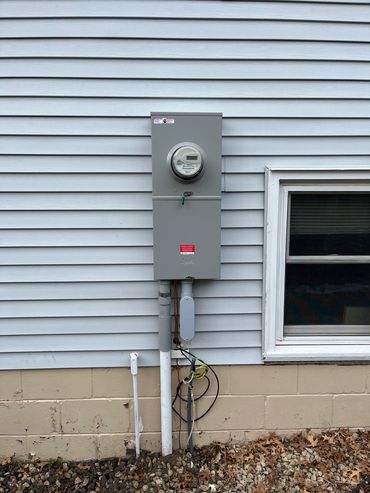 A new Electrical meter socket was installed by our professional electricians.