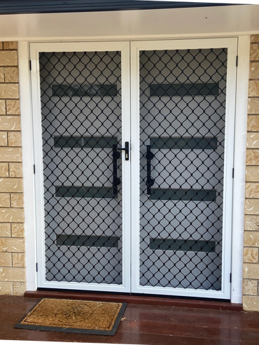 Diamond Grille Security Screen Door