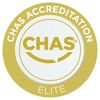 CHAS Accreditation Elite gold seal logo.