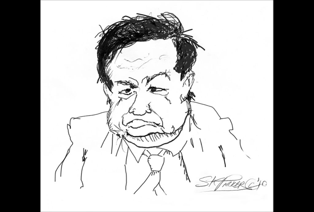 Disgruntled man as usual.
"Attendee One Mr.H" ©SKParker 2010.