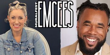 MuralFest Celebrity Emcees Celeste Seitz and Markus Lloyd will host this year's festival from the HE