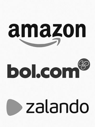 Logo's from amazon, bol and zalando