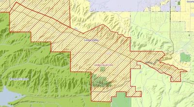 Map of Leona Valley CSD area.