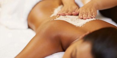 Honey Almond Scrub: relax, refresh, and reimagine while we smooth and soften your back.