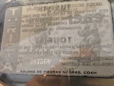 Mexican Tourist Visa Window Sticker on Steve's 1951 Chevy - KYANA Cars