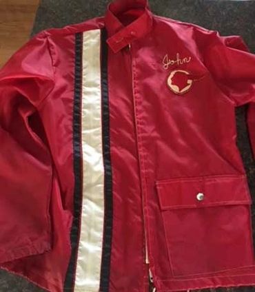 John's oiginal vintage race jacket - KYANA Cars