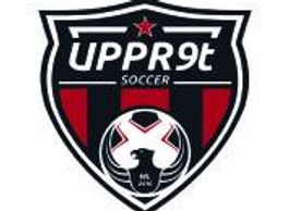 Upper 90 Soccer club logo with a soccer ball and red star.