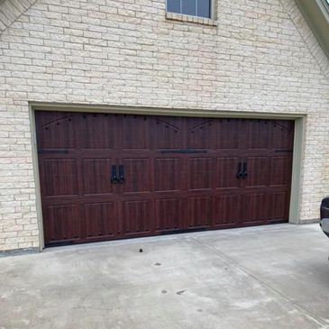 Wooden garage door replacement 