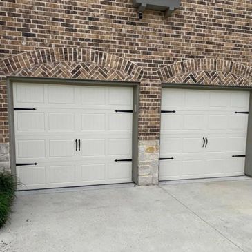 Double garage door installation 