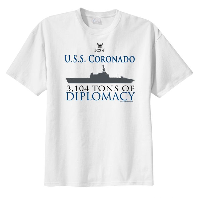 USS coronado lcs-4 diplomacy t-shirt