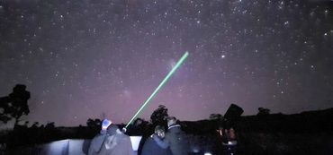 Dark Sky Park sky watching with laser pointer