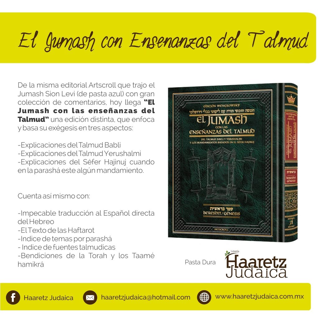 El Jumash con Enseñanzas del Talmud
Jumash en español