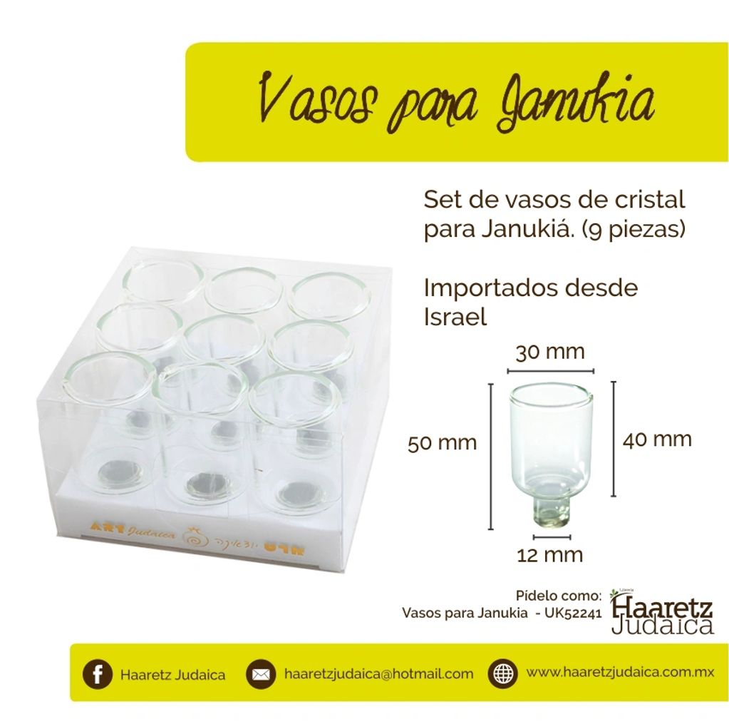 Vasos de Cristal para Janukia
Vasos de Vidrio para Janukia