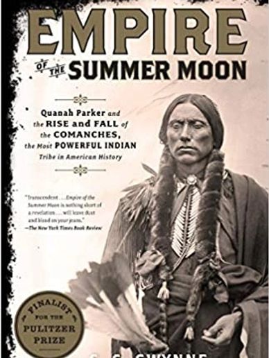 Book cover of Empire of the Summer Moon featuring Quanah Parker.