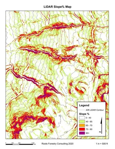 LiDar Slope percent map