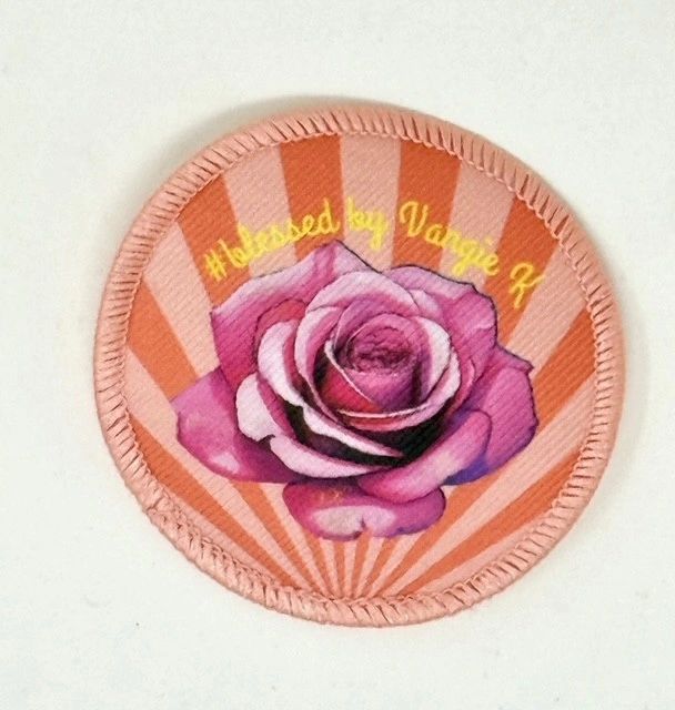This #blessedbyVangieK badge is the perfect way to show your VK Love.