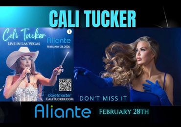 Cali Tucker performing live in Las Vegas on February 28, 2026.