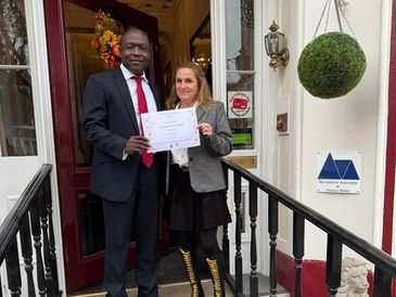 Managers of the Royal with latest Gold Award Certificate