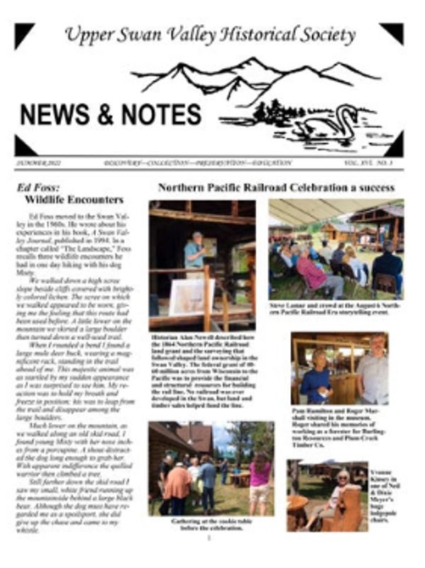 Cover of Summer 2022 USVHS newsletter