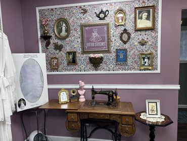 Entrance to the Fitted Stitches Parlour