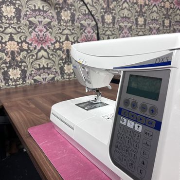 Sewing machine in the Fitted Stitchery where we make the magic happen at Fitted Stitches in TN
