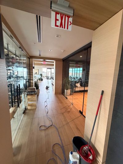 Professional floor cleaning and mopping in an Auburn AL commercial space