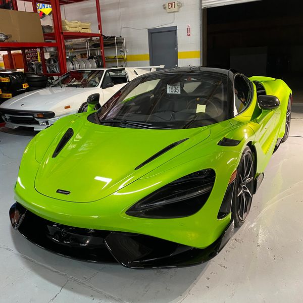 McLaren received a buff wax and polish