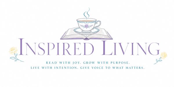 Logo of Inspired Living with a cup of tea and book.