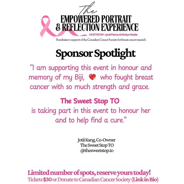 Sponsor spotlight for breast cancer fundraiser event honoring a loved one.