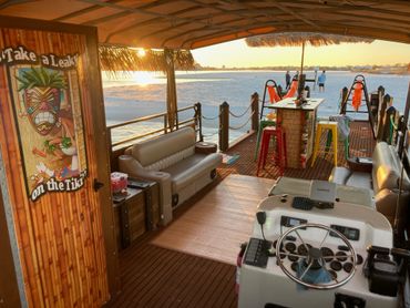 Bathroom on the tiki boat