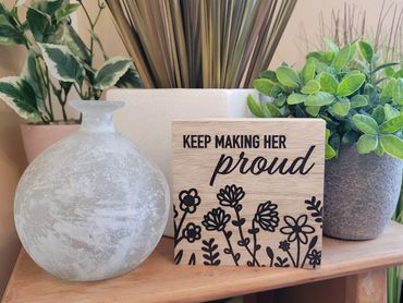 6" Lasered Shelf Sign