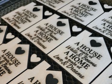 Custom Wooden Magnet Wedding Favor