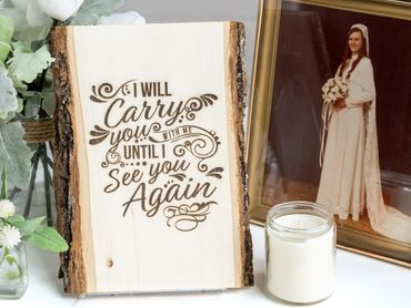 Small Live Edge Wood Plaque