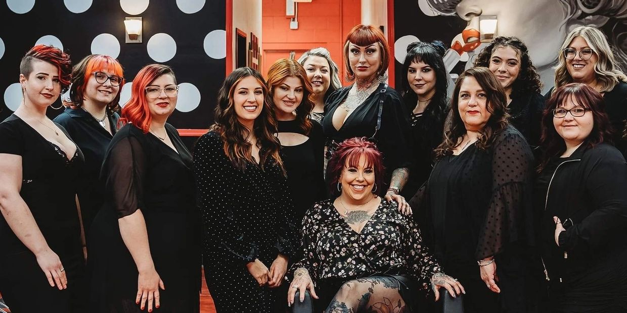 Team of beautiful and empowering women hair stylists 