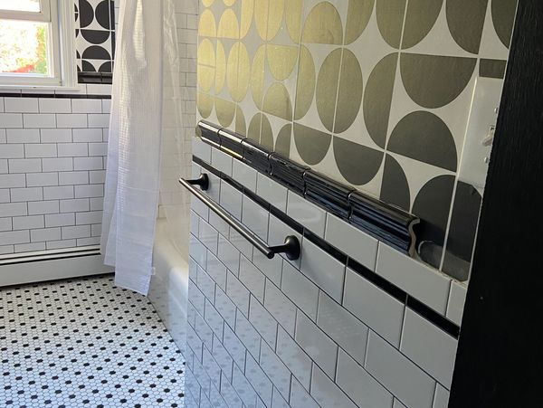 Bathroom design by Westgate Interiors.