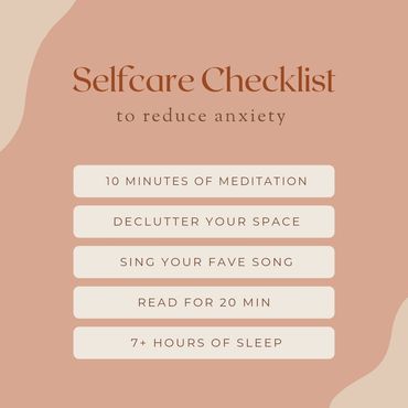 Self care for anxiety