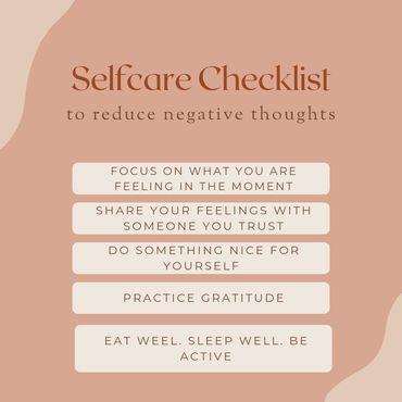 Self-care for negative thoughts