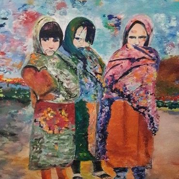 Abduls Nieces 70” x 70”