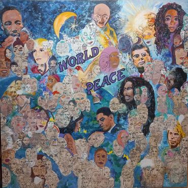 World Peace in progress 70" x 70"