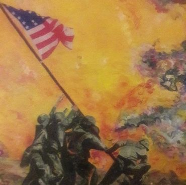 Iwo Jimi 70” x 70”