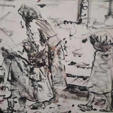 Homeless 20” x 30”