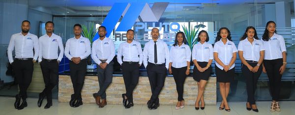 Pluto Real Estate, Addis Ababa, Ethiopia, sales team.
