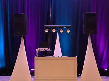 Luxury Wedding DJ setup in Norfolk VA by Jose The DJ, serving Outer Banks & Hampton Roads weddings