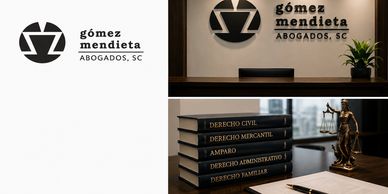 Logo y ambiente de despacho jurídico de Gómez Mendieta Abogados, S.C.